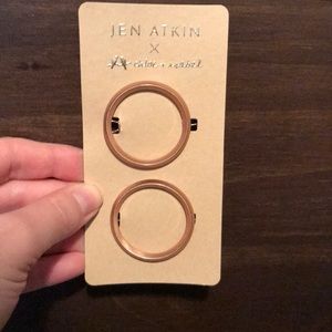C+I Rose Gold Circle Hair Pins